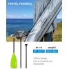 OCEANBROAD SUP Paddle – Adjustable Stand-Up Paddle for Paddleboard Kayak, Adjustable Aluminum Alloy Shaft with Reinforced Nylon Blades(3 pcs-Green)