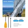 OCEANBROAD SUP Paddle – Adjustable Stand-Up Paddle for Paddleboard Kayak, Adjustable Aluminum Alloy Shaft with Reinforced Nylon Blades(3 pcs-Orange)