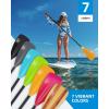 OCEANBROAD SUP Paddle – Adjustable Stand-Up Paddle for Paddleboard Kayak, Adjustable Aluminum Alloy Shaft with Reinforced Nylon Blades(3 pcs-Orange)