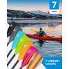 OCEANBROAD SUP Paddle – Adjustable Stand-Up Paddle for Paddleboard Kayak, Adjustable Aluminum Alloy Shaft with Reinforced Nylon Blades(4 pcs-Black)