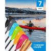 OCEANBROAD SUP Paddle – Adjustable Stand-Up Paddle for Paddleboard Kayak, Adjustable Aluminum Alloy Shaft with Reinforced Nylon Blades(4 pcs-Green)