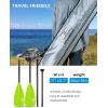 OCEANBROAD SUP Paddle – Adjustable Stand-Up Paddle for Paddleboard Kayak, Adjustable Aluminum Alloy Shaft with Reinforced Nylon Blades(4 pcs-Green)