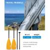 OCEANBROAD SUP Paddle – Adjustable Stand-Up Paddle for Paddleboard Kayak, Adjustable Aluminum Alloy Shaft with Reinforced Nylon Blades(4 pcs-Orange)