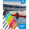 OCEANBROAD SUP Paddle – Adjustable Stand-Up Paddle for Paddleboard Kayak, Adjustable Aluminum Alloy Shaft with Reinforced Nylon Blades(4 pcs-Red)