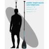 OCEANBROAD SUP Paddle Board Paddle 3 Pieces Adjustable Carbon Shaft Stand up Paddle with Bag(Black)