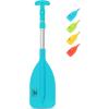 OCEANBROAD Telescoping Emergency Paddle 21”-42”（Assembling Required）/26”-54” Aluminium Shaft for Kayaking Boating Canoeing River Tubing(Blue)