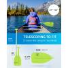 OCEANBROAD Telescoping Emergency Paddle 21”-42”（Assembling Required）/26”-54” Aluminium Shaft for Kayaking Boating Canoeing River Tubing(Green)