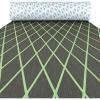 OCEANBROAD Diamond Pattern Boat Flooring Self-Adhesive EVA Foam Marine Decking Non-Slip Sheet for Boats, 96”x47” Dark Gray with Mint Green Lines