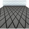 OCEANBROAD Diamond Pattern Boat Flooring Self-Adhesive EVA Foam Marine Decking Non-Slip Sheet for Boats(Dark Gray with Black Lines)