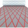 Gray with Red Lines