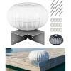 OCEANBROAD Dock Bumpers Wheel, Corner Mount Boat Dock Wheel Bumper, 12.6-Inch Inflatable Marine-Grade PVC, Smooth Rolling Design with Hardware & Cover, Easy Installation for Dock and Boat Protection