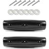 OCEANBROAD Dock Fender Bumpers, 17-Inch Horizontal Dock Bumpers for Edge, UV-Resistant Inflatable PVC Side Guard with Hardware, Durable for Boat and Dock Protection, Easy Installation(Black)