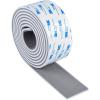 OCEANBROAD EVA Foam Boat Flooring 96”x2.4” with 3M Adhesive Backing Marine Self-Adhesive Decking Faux Teak Sheet for Boats Swim Platform Helm Pad RV Floor(Gray with White Seam Lines(Borders))