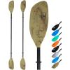 OCEANBROAD Kayak Paddle 86in/218cm, 90.5in/230cm Alloy Shaft 2-Piece Floatable Kayak Oar for Kayaking Canoeing Boating(Olive Oasis)