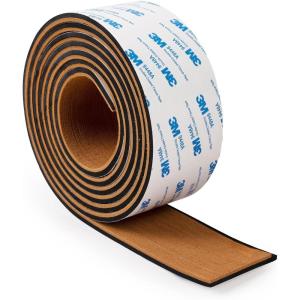 OCEANBROAD EVA Foam Boat Flooring 96”x2.4” with 3M Adhesive Backing Marine Self-Adhesive Decking Faux Teak Sheet for Boats Swim Platform Helm Pad RV Floor(Brown with Black Seam Lines(Borders))