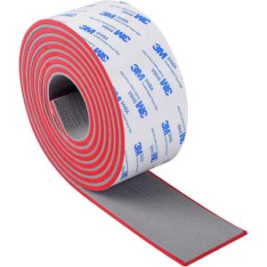 OCEANBROAD EVA Foam Boat Flooring 96”x2.4” with 3M Adhesive Backing Marine Self-Adhesive Decking Faux Teak Sheet for Boats Swim Platform Helm Pad RV Floor(Gray with Red Seam Lines(Borders))