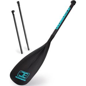 OCEANBROAD SUP Paddle Board Paddle 3 Pieces Adjustable Carbon Shaft Stand up Paddle with Bag(Black)