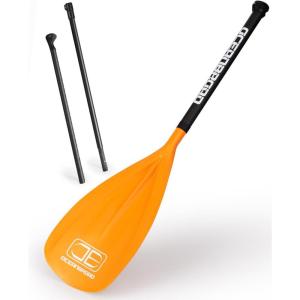 OCEANBROAD SUP Paddle Board Paddle 3 Pieces Adjustable Carbon Shaft Stand up Paddle with Bag(Orange)