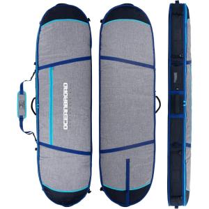 OCEANBROAD Surfboard Longboard Travel Bag Double for 2 Boards 6’0, 6’6, 7’0, 7’6, 8’0, 8’6, 9’0, 9’6, 10’0(7’6 x 24” x 6”)