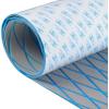 OCEANBROAD Self-Adhesive 96”x15” Diamond Pattern Boat Flooring EVA Foam Marine Boat Decking Sheet Non-Slip Mat for Jon Motor Boats Yacht Helm Pad RV Floor, Gray with Blue Seam Lines