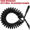OCEANBROAD 10′ Coiled Leash for Paddle Board Surfboard SUP Leash Leg Rope with Adjustable Thigh Ankle Cuff