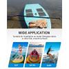 OCEANBROAD Self-Adhesive 15inx10in x 4/8 Pieces Non-Slip Traction Pad EVA Foam Trimmable Deck Sheet for Surfboard SUP Board Kayak Canoe, Black/Blue/White/Gray