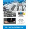 OCEANBROAD Self-Adhesive 15inx10in x 4/8 Pieces Non-Slip Traction Pad EVA Foam Trimmable Deck Sheet for Surfboard SUP Board Kayak Canoe, Black/Blue/White/Gray