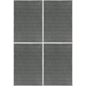 OCEANBROAD Self-Adhesive 15inx10in x 4/8 Pieces Non-Slip Traction Pad EVA Foam Trimmable Deck Sheet for Surfboard SUP Board Kayak Canoe, Black/Blue/White/Gray