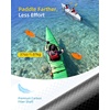 OCEANBROAD 4 Pieces Carbon Fiber Kayak Paddle 90.5in/230cm Floatable Kayak Oar for Kayaking Canoeing Boating(Orange)