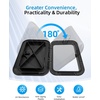 OCEANBROAD Marine Boat Hatch, 180° Deck Access Hatch & Lid, Marine Hatch with Non Slip Surface, Durable Construction Boat Access Hatch & Lid, Weatherproof and Easy to Install(Black)