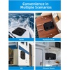 OCEANBROAD Marine Boat Hatch, 180° Deck Access Hatch & Lid, Marine Hatch with Non Slip Surface, Durable Construction Boat Access Hatch & Lid, Weatherproof and Easy to Install(Black)