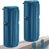 OCEANBROAD Boat Bumpers for Docking, Boat Dock Bumpers for Edge & Side, Marine Fender Guard with Stainless Steel Hardware, UV-Resistant PVC, Dock Protection for Edge Installation(Ocean Blue)