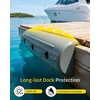 Dock Fender Bumpers, 17″ Horztial Dock Bumpers for Edge Side | UV-Resistant Inflatable PVC Side Guard, with Mounting Hardware, Durable for Boat and Dock Protection, Easy Installation(Gray)