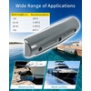 Dock Fender Bumpers, 17″ Horztial Dock Bumpers for Edge Side | UV-Resistant Inflatable PVC Side Guard, with Mounting Hardware, Durable for Boat and Dock Protection, Easy Installation(Gray)
