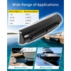 Dock Fender Bumpers, 17″ Horztial Dock Bumpers for Edge Side | UV-Resistant Inflatable PVC Side Guard, with Mounting Hardware, Durable for Boat and Dock Protection, Easy Installation(Black)