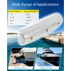 Dock Fender Bumpers, 17″ Horztial Dock Bumpers for Edge Side | UV-Resistant Inflatable PVC Side Guard, with Mounting Hardware, Durable for Boat and Dock Protection, Easy Installation(White)