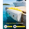 Dock Fender Bumpers, 17″ Horztial Dock Bumpers for Edge Side | UV-Resistant Inflatable PVC Side Guard, with Mounting Hardware, Durable for Boat and Dock Protection, Easy Installation(White)