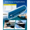 Dock Fender Bumpers, 17″ Horztial Dock Bumpers for Edge Side | UV-Resistant Inflatable PVC Side Guard, with Mounting Hardware, Durable for Boat and Dock Protection, Easy Installation(Ocean Blue)