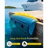 Dock Fender Bumpers, 17″ Horztial Dock Bumpers for Edge Side | UV-Resistant Inflatable PVC Side Guard, with Mounting Hardware, Durable for Boat and Dock Protection, Easy Installation(Ocean Blue)