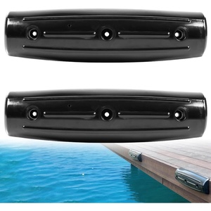 Dock Fender Bumpers, 17″ Horztial Dock Bumpers for Edge Side | UV-Resistant Inflatable PVC Side Guard, with Mounting Hardware, Durable for Boat and Dock Protection, Easy Installation(Black)