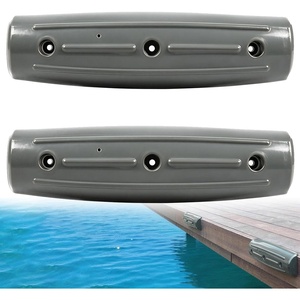 Dock Fender Bumpers, 17″ Horztial Dock Bumpers for Edge Side | UV-Resistant Inflatable PVC Side Guard, with Mounting Hardware, Durable for Boat and Dock Protection, Easy Installation(Gray)