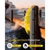 OCEANBROAD Dock Piling Bumpers, 48 Inch Marine-Grade Vertical Protection | Dock Bumper Guards for Deck, Marine-Grade PVC Guards for Posts & Pilings, with Stainless Steel Hardware, Easy Installation(Gray)