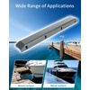 OCEANBROAD Dock Piling Bumpers, 48 Inch Marine-Grade Vertical Protection | Dock Bumper Guards for Deck, Marine-Grade PVC Guards for Posts & Pilings, with Stainless Steel Hardware, Easy Installation(Gray)