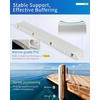 OCEANBROAD Dock Piling Bumpers, 48 Inch Marine-Grade Vertical Protection | Dock Bumper Guards for Deck, Marine-Grade PVC Guards for Posts & Pilings, with Stainless Steel Hardware, Easy Installation(White)