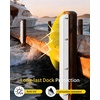 OCEANBROAD Dock Piling Bumpers, 48 Inch Marine-Grade Vertical Protection | Dock Bumper Guards for Deck, Marine-Grade PVC Guards for Posts & Pilings, with Stainless Steel Hardware, Easy Installation(White)