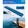 OCEANBROAD Dock Piling Bumpers, 48 Inch Marine-Grade Vertical Protection | Dock Bumper Guards for Deck, Marine-Grade PVC Guards for Posts & Pilings, with Stainless Steel Hardware, Easy Installation(Ocean Blue)