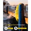 OCEANBROAD Dock Piling Bumpers, 48 Inch Marine-Grade Vertical Protection | Dock Bumper Guards for Deck, Marine-Grade PVC Guards for Posts & Pilings, with Stainless Steel Hardware, Easy Installation(Ocean Blue)