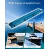 OCEANBROAD Dock Piling Bumpers, 48 Inch Marine-Grade Vertical Protection | Dock Bumper Guards for Deck, Marine-Grade PVC Guards for Posts & Pilings, with Stainless Steel Hardware, Easy Installation(Ocean Blue)