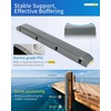 OCEANBROAD Dock Piling Bumpers, 48 Inch Marine-Grade Vertical Protection | Dock Bumper Guards for Deck, Marine-Grade PVC Guards for Posts & Pilings, with Stainless Steel Hardware, Easy Installation(Gray)