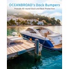 OCEANBROAD Dock Piling Bumpers, 48 Inch Marine-Grade Vertical Protection | Dock Bumper Guards for Deck, Marine-Grade PVC Guards for Posts & Pilings, with Stainless Steel Hardware, Easy Installation(Ocean Blue)